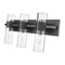Z-Lite Lawson 3 Light Vanity, Matte Black & Clear 343-3V-MB - alternate 4